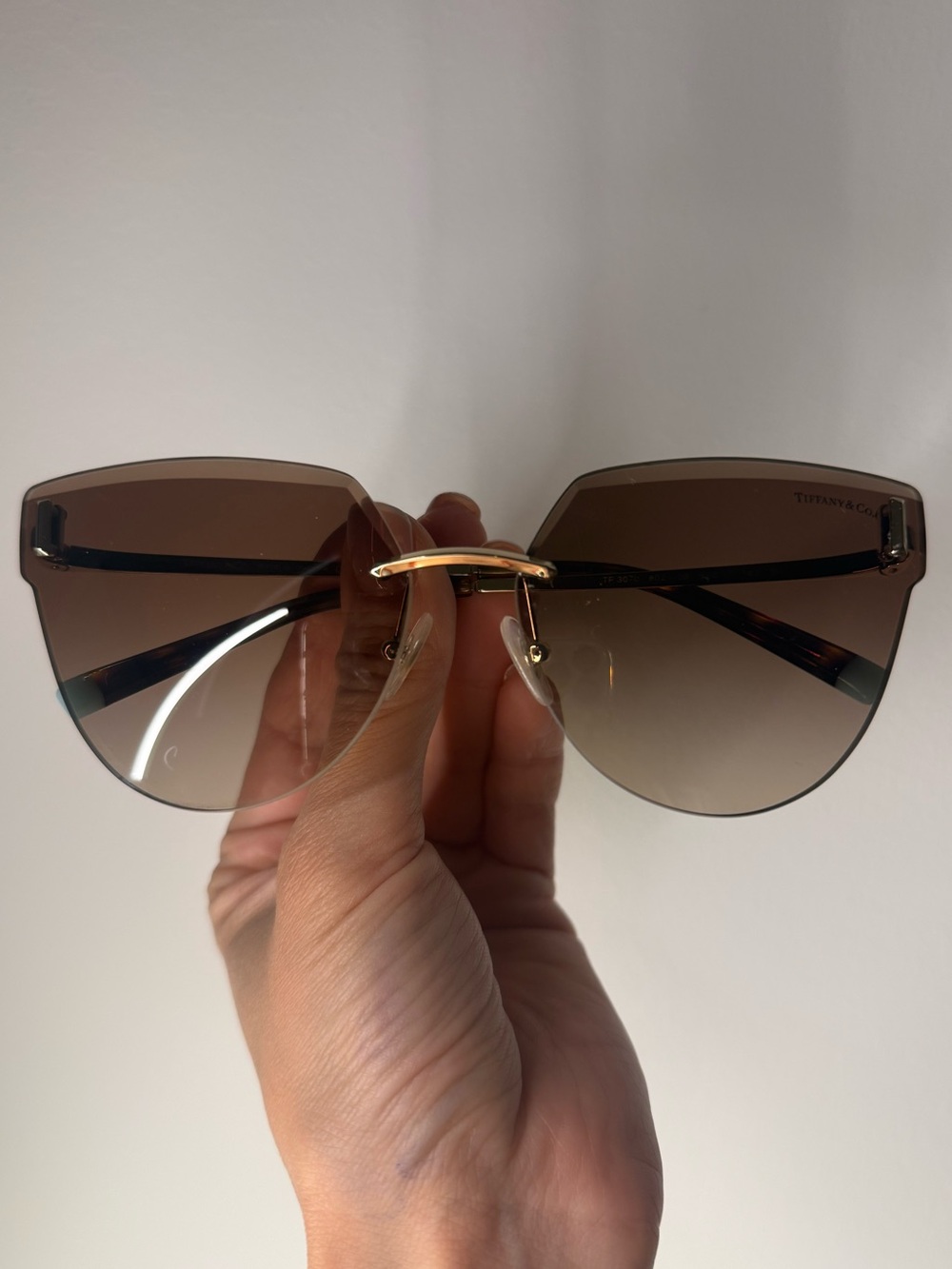 Tiffany & Co. 🩵🩵🩵 Brown Gradient Rimless Sunglasses